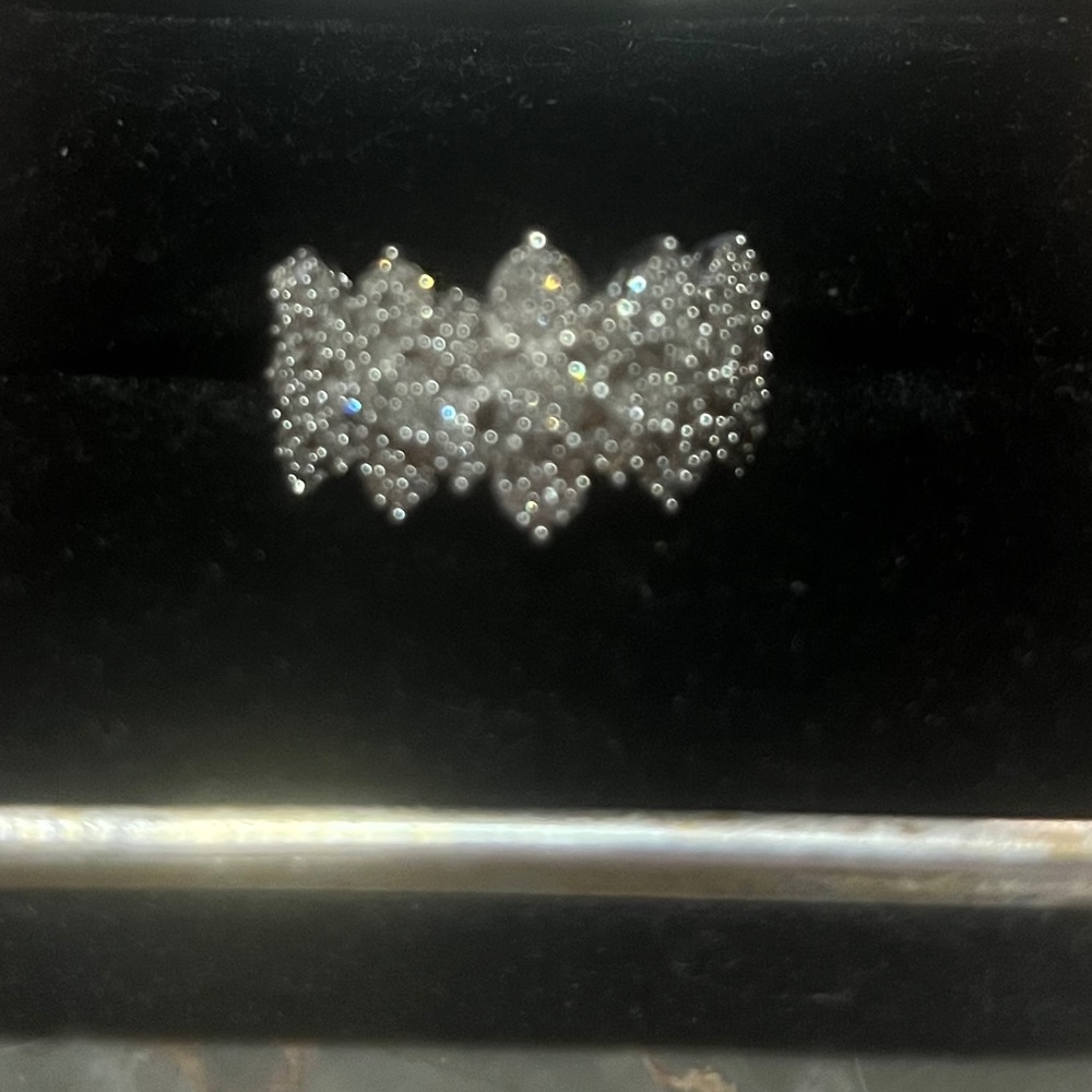 Real diamond and silver 925 stamped ring